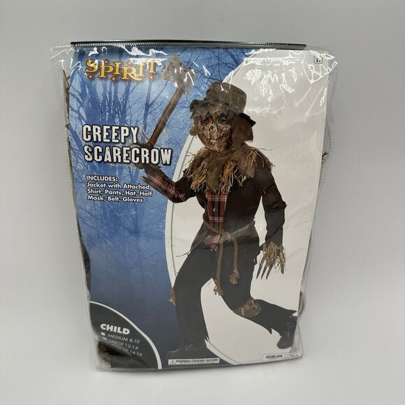 Spirit Other - Spirit Halloween Child Creepy Scarecrow Costume Large (12-14) Spooky Scary Haunt
